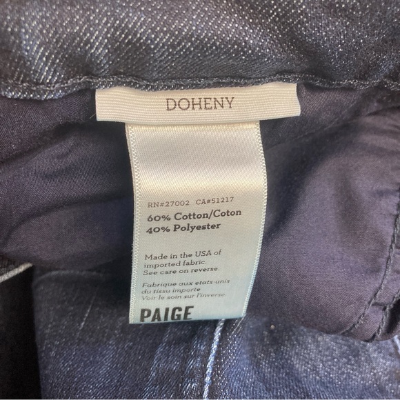 PAIGE Blue Straight-Leg Jeans Classic Fit - Picture 12 of 16